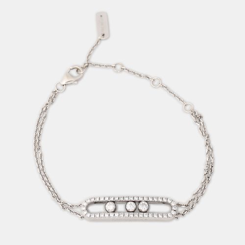 Messika Move Classic Pave Diamond 18k White Gold Bracelet - Messika - Modalova