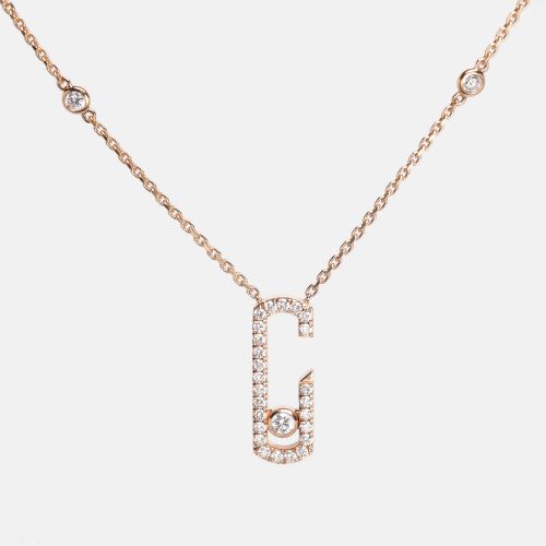 Messika by Gigi Hadid Move Addiction Diamond 18k Rose Gold Necklace - Messika - Modalova