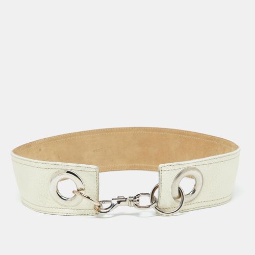 Off Leather Buckle Waist Belt 85CM - Miu Miu - Modalova