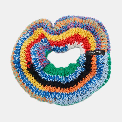 Miu Miu Multicolor Crochet Hair Scrunchie - Miu Miu - Modalova