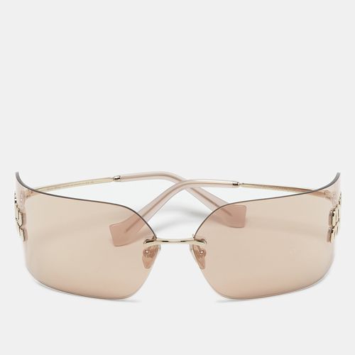 Miu Miu Beige/Gold SMU 54Y Runaway Sunglasses - Miu Miu - Modalova