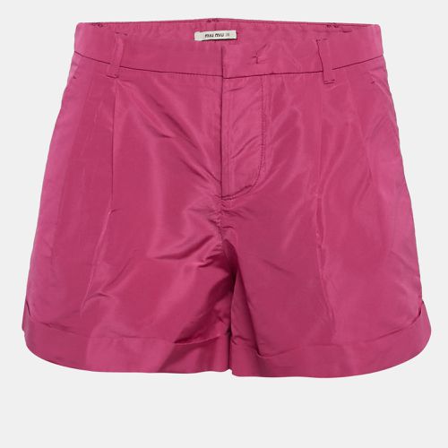 Synthetic Pleated Shorts S - Miu Miu - Modalova