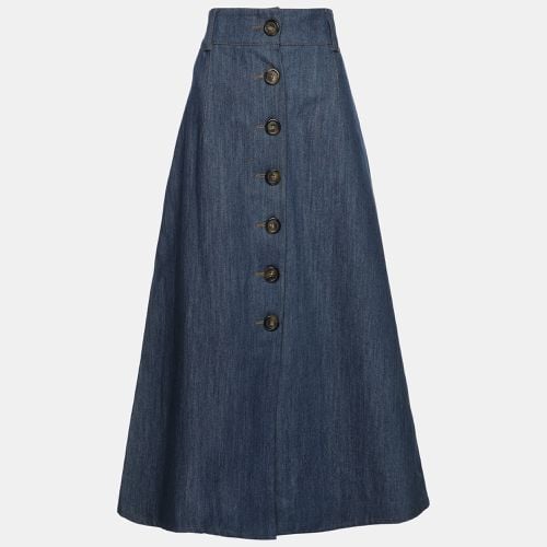 Miu Miu Blue Denim Button Front Midi Skirt M - Miu Miu - Modalova