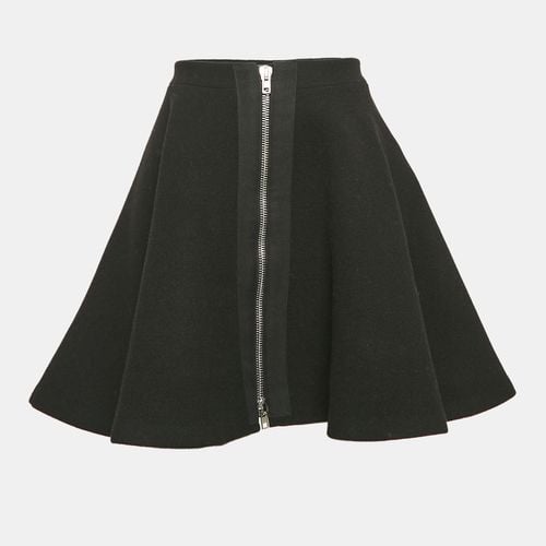 Miu Miu Black Wool Flared Mini Skirt M - Miu Miu - Modalova