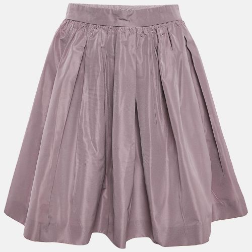 Miu Miu Mauve Crepe Gathered Mini Skirt S - Miu Miu - Modalova