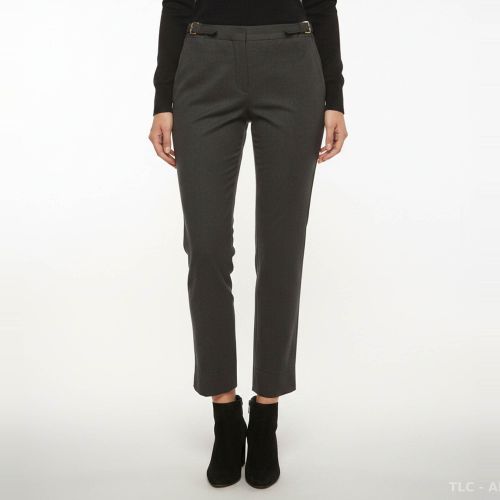 Charcoal Wool Regular Fit Pants S - Miu Miu - Modalova