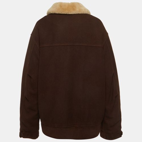 Wool Blend Zip Up Jacket M - Miu Miu - Modalova