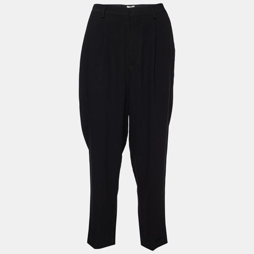 Miu Miu Black Crepe Tapered Trousers M - Miu Miu - Modalova