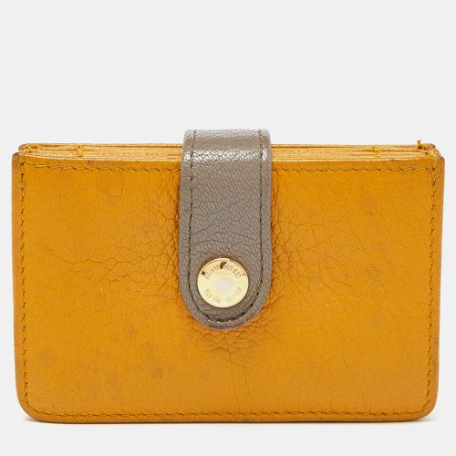 Miu Miu Mustard/Grey Leather Card Case - Miu Miu - Modalova