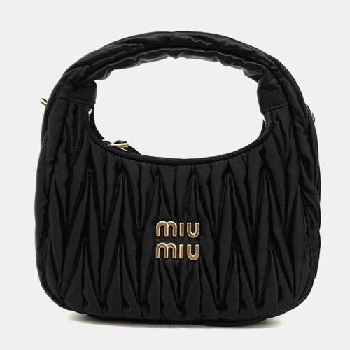 Miu Miu Wander Matrace Satin Mini Hobo Bag - Miu Miu - Modalova