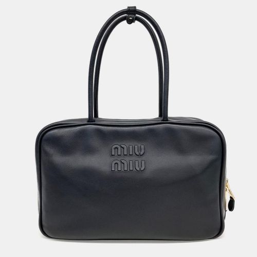 Miu Miu Embossed Logo Bowling Bag - Miu Miu - Modalova