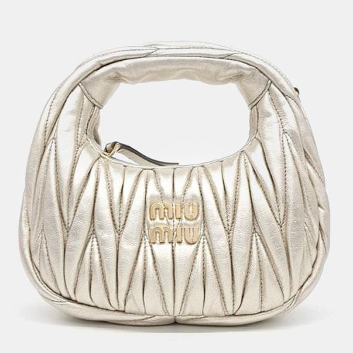 Miu Miu Wander Matrace Hobo Bag Mini - Miu Miu - Modalova