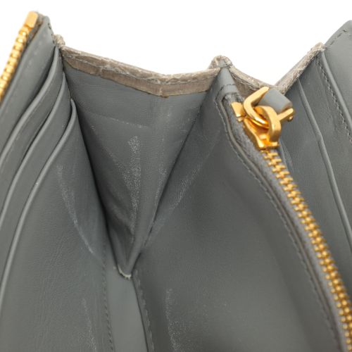 Crocodile Embossed Leather Zip around Wallet - Miu Miu - Modalova