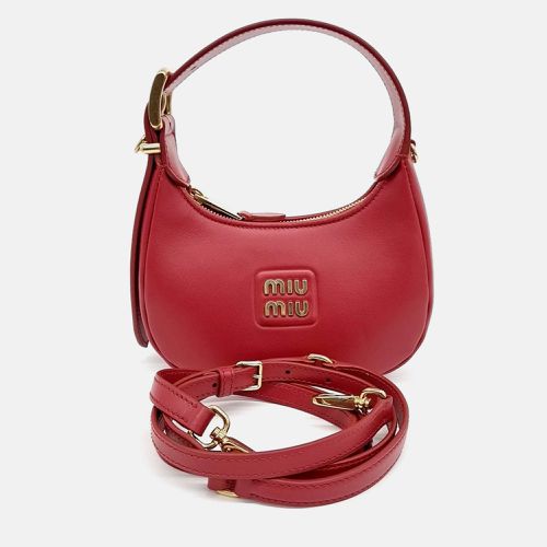 Miu Miu Logo Hobo Bag - Miu Miu - Modalova