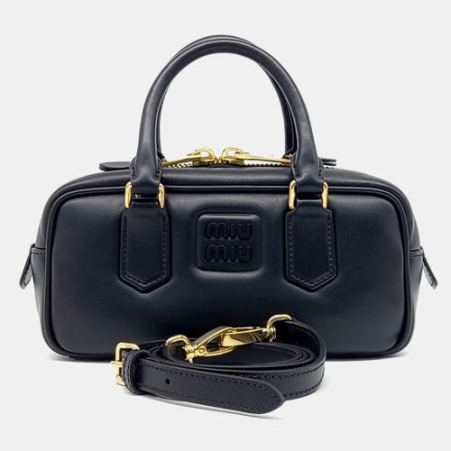 Miu Miu Black Leather Arcadie Crossbody Bag - Miu Miu - Modalova