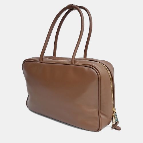 BB117 Medium Leather Bowling Bag - Miu Miu - Modalova