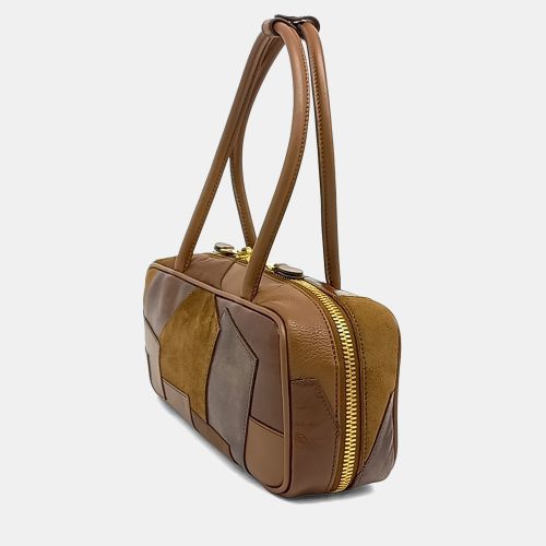 Patchwork Leather Bow Bag - Miu Miu - Modalova