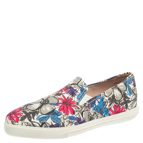 Miu Miu Multicolor Canvas Slip On Flats Size 38 - Miu Miu - Modalova