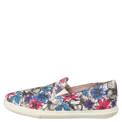 Printed Canvas Slip On Sneakers Size 38 - Miu Miu - Modalova