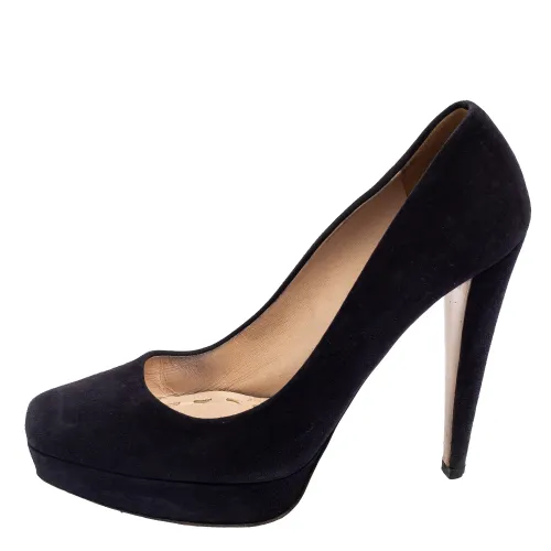Suede Platform Pumps Size 39.5 - Miu Miu - Modalova