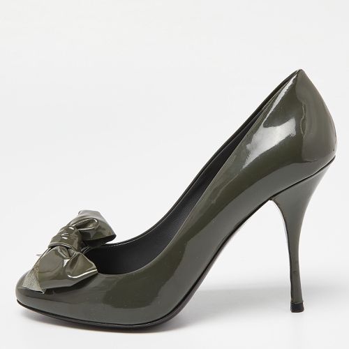 Miu Miu Green Patent Leather Bow Pumps Size 37 - Miu Miu - Modalova