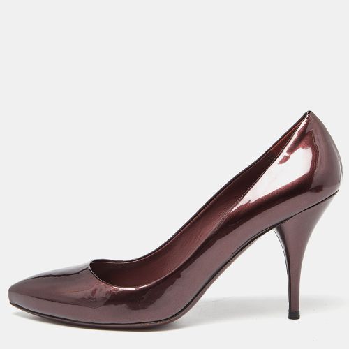 Miu Miu Burgundy Patent Leather Pointed Toe Pumps Size 39 - Miu Miu - Modalova