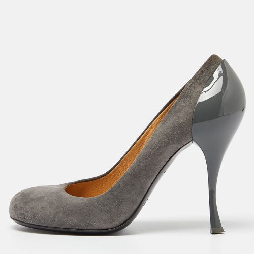 Giuseppe Zanotti Grey Suede Round Toe Pumps Size 38 - Miu Miu - Modalova