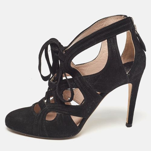 Miu Miu Black Suede Cut Out Pumps Size 37 - Miu Miu - Modalova