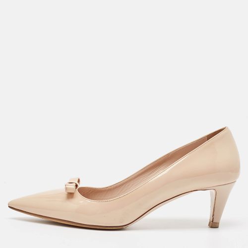 Miu Miu Beige Patent Leather Bow Pumps Size 40 - Miu Miu - Modalova