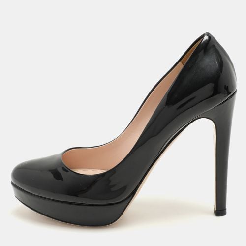 Miu Miu Black Patent Leather Platform Pumps Size 40 - Miu Miu - Modalova