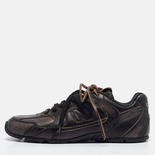 Miu Miu X New Balance Brown/Black Leather 530 SL Sneakers Size 38 - Miu Miu - Modalova