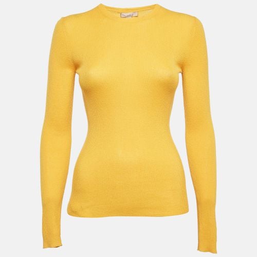 Michael Kors Lemon Yellow Cashmere Knit Jumper S - Michael Kors - Modalova