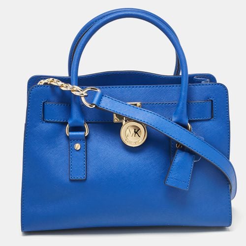 Michael Kors Blue Leather East/West Hamilton Tote - Michael Kors - Modalova