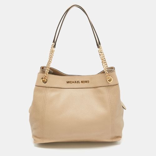 Michael Kors Beige Leather large Jet Set Chain Shoulder Bag - Michael Kors - Modalova