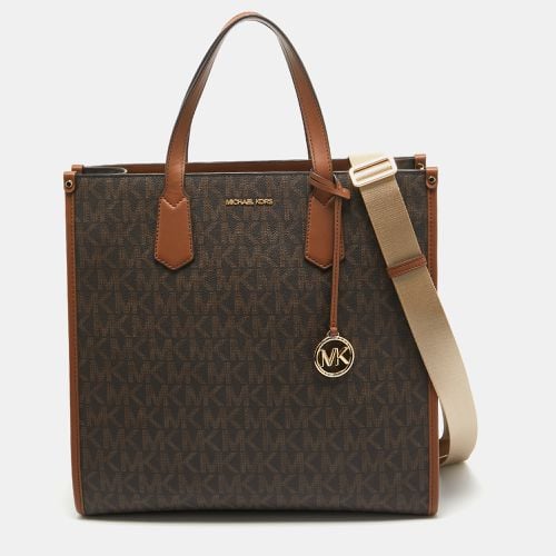 Michael Kors Dark Brown Signature Coated Canvas Large Maple Tote - Michael Kors - Modalova