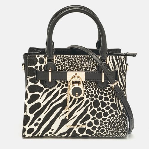 Michael Kors Black Calfhair and Leather Hamilton Tote - Michael Kors - Modalova