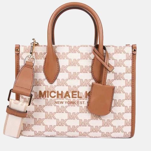 Michael Kors Brown - Signature Canvas & Leather - Satchel Crossbody Bag - Michael Kors - Modalova