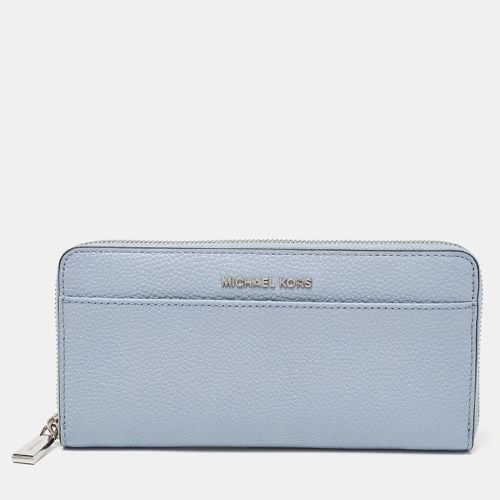 Michael Kors Blue Leather Money Pieces Zip Around Wallet - Michael Kors - Modalova