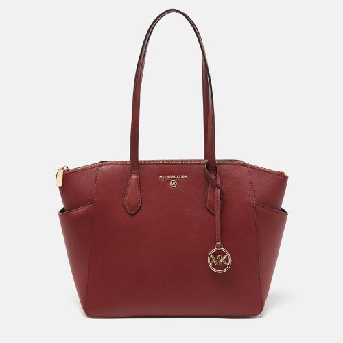 Michael Kors Red Leather Medium Marilyn Tote - Michael Kors - Modalova