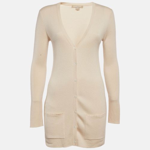 Michael Kors Beige Cashmere Buttoned Cardigan S - Michael Kors - Modalova