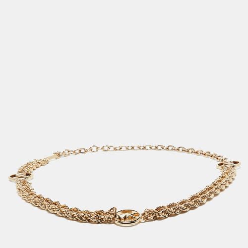 Michael Kors Gold Tone Logo Double Chain Belt - Michael Kors - Modalova