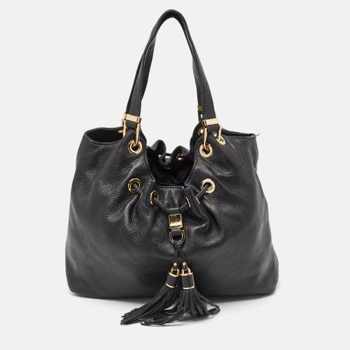 Michael Kors Black Leather Large Camden Drawstring Shoulder Bag - Michael Kors - Modalova