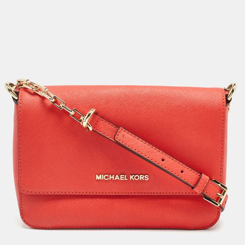 Michael Kors Red Leather Daniela Crossbody Bag - Michael Kors - Modalova