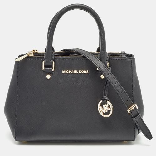 Michael Kors Black Leather Medium Sutton Tote - Michael Kors - Modalova