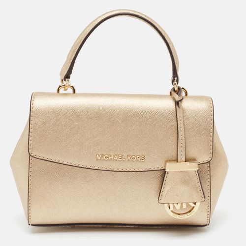 Michael Kors Gold Leather Mini Ava Top Handle Bag - Michael Kors - Modalova