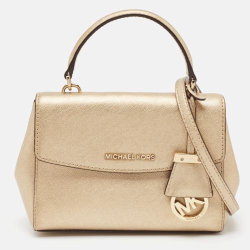 Michael Kors Gold Leather Mini Ava Top Handle Bag - Michael Kors - Modalova