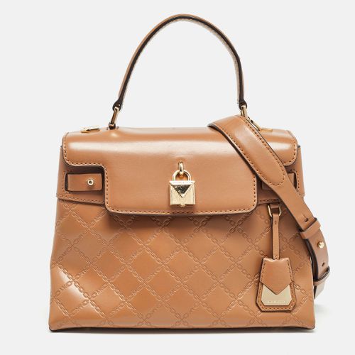 Michael Kors Brown Quilted Leather Medium Gramercy Top Handle Bag - Michael Kors - Modalova