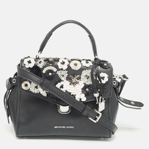 Michael Kors Black Leather Bristol Embellished Top Handle Bag - Michael Kors - Modalova