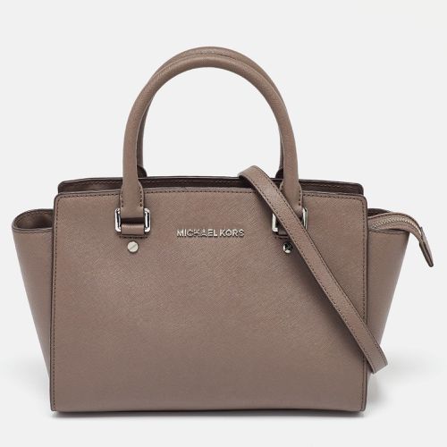 Michael Kors Dark Beige Leather Medium Selma Tote - Michael Kors - Modalova