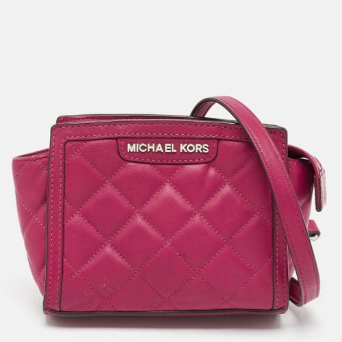 Michael Kors Fuchsia Pink Quilted Leather Micro Selma Tote - Michael Kors - Modalova